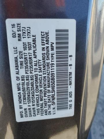 Photo 14 from auction – 2016 HONDA ODYSSEY EX with VIN 5FNRL5H65GB091119