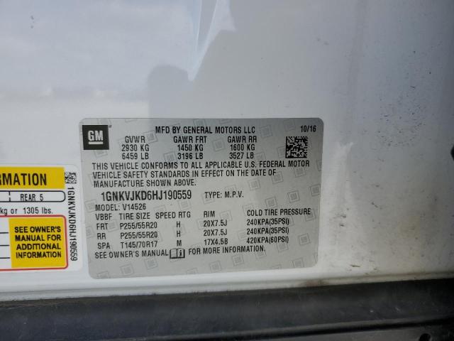Photo 14 from auction – 2017 CHEVROLET TRAVERSE P with VIN 1GNKVJKD6HJ190559