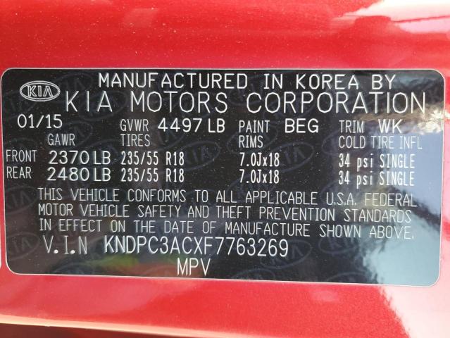 Photo 14 from auction – 2015 KIA SPORTAGE E with VIN KNDPC3ACXF7763269
