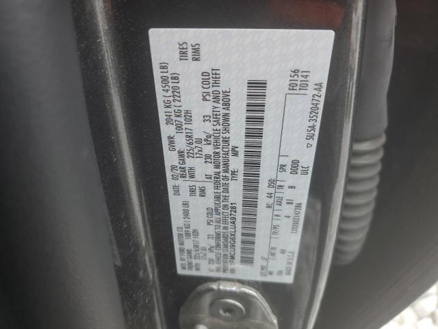 Photo 14 from auction – 2020 FORD ESCAPE SE with VIN 1FMCU9G6XLUA97281