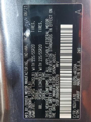 Photo 14 from auction – 2021 TOYOTA HIGHLANDER with VIN 5TDFZRBHXMS132029
