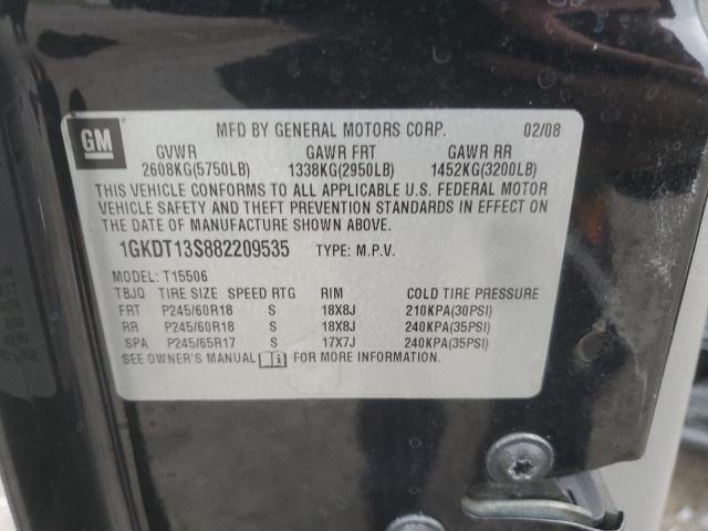 Zdjęcie 14 z aukcji – 2008 GMC ENVOY z VIN 1GKDT13S882209535