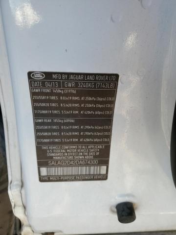 Photo 14 from auction – 2013 LAND ROVER LR4 HSE with VIN SALAG2D42DA674300