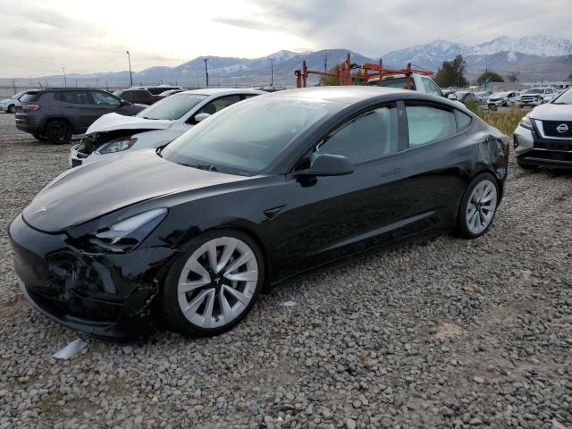 TESLA MODEL 3 2022 with VIN 5YJ3E1EB2NF187927 - Photo from auction