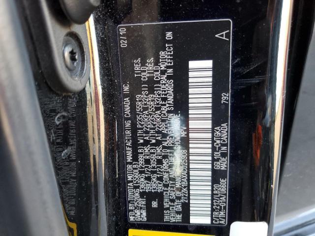 Photo 14 from auction – 2010 LEXUS RX 350 with VIN 2T2ZK1BAXAC025908