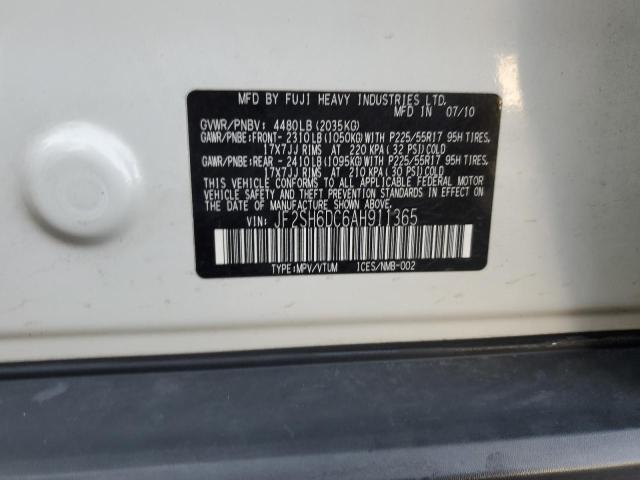 Photo 14 from auction – 2010 SUBARU FORESTER 2 with VIN JF2SH6DC6AH911365