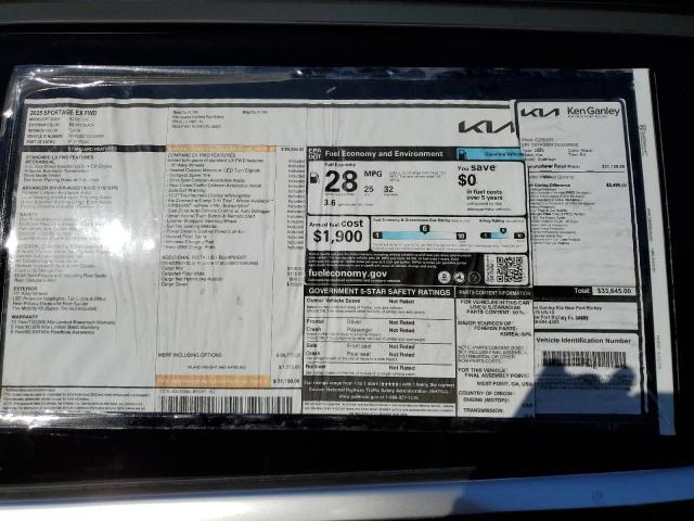 Photo 13 from auction – 2025 KIA SPORTAGE E with VIN 5XYK33DF3SG256808