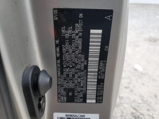 Photo 14 from auction – 2005 TOYOTA SIENNA XLE with VIN 5TDBA22C65S051774