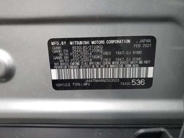 Photo 14 from auction – 2022 MITSUBISHI ECLIPSE CR with VIN JA4ATWAA8NZ003523