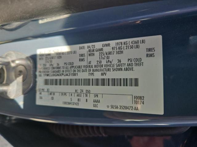 Photo 10 from auction – 2023 FORD ESCAPE ACT with VIN 1FMCU0GNXPUA31581
