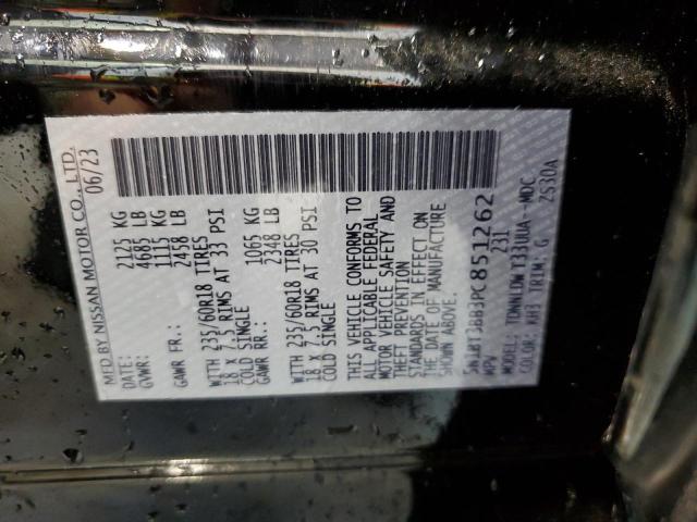 Photo 14 from auction – 2023 NISSAN ROGUE SV with VIN 5N1BT3BB3PC851262