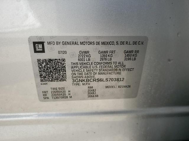 Photo 14 from auction – 2020 CHEVROLET BLAZER 2LT with VIN 3GNKBCRS6LS703812