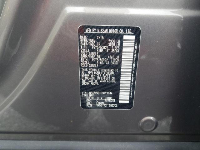 Photo 14 from auction – 2015 INFINITI QX80 with VIN JN8AZ2ND1F9771044