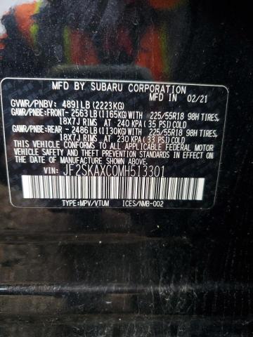 Photo 14 from auction – 2021 SUBARU FORESTER T with VIN JF2SKAXC0MH513301