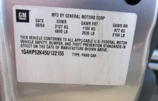 Photo 10 from auction – 2005 BUICK LESABRE CU with VIN 1G4HP52K45U122155