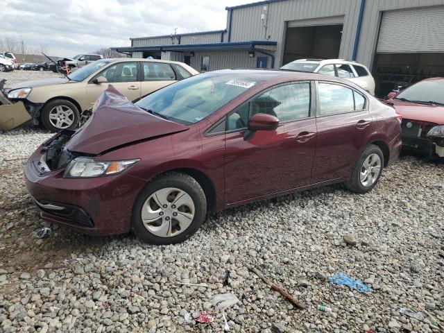 HONDA CIVIC LX 2014 with VIN 19XFB2F54EE049901 - Photo from auction