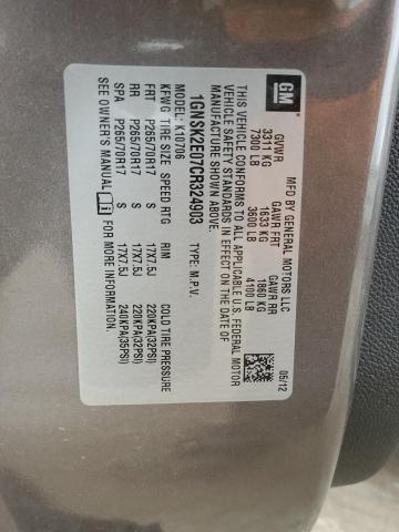 Photo 14 from auction – 2012 CHEVROLET TAHOE SPEC with VIN 1GNSK2E07CR324903