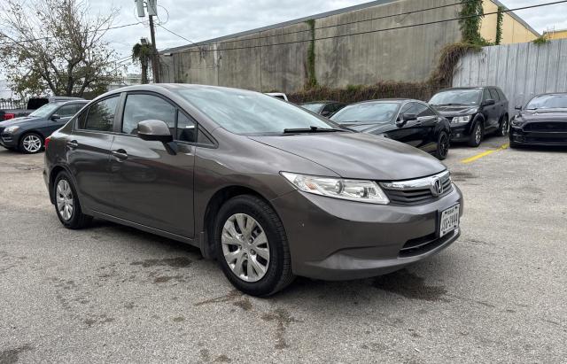 HONDA CIVIC LX 2012 with VIN 2HGFB2F57CH539459 - Photo from auction
