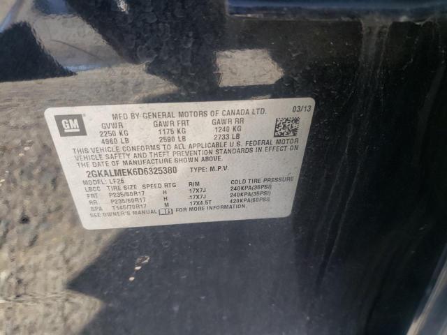 Photo 14 from auction – 2013 GMC TERRAIN SL with VIN 2GKALMEK6D6325380