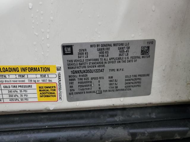 Photo 14 from auction – 2013 CHEVROLET TRAVERSE L with VIN 1GNKRJKD5DJ122347