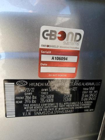 Photo 14 from auction – 2023 HYUNDAI SANTA FE S with VIN 5NMS2DAJ7PH538481