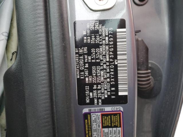 Photo 14 from auction – 2023 KIA SORENTO SX with VIN 5XYRKDLF3PG169779