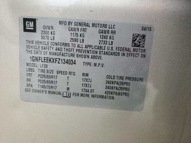 Photo 14 from auction – 2015 CHEVROLET EQUINOX LS with VIN 1GNFLEEKXFZ134034
