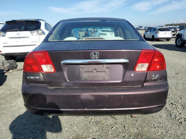 Photo 6 from auction – 2001 HONDA CIVIC LX with VIN 2HGES16581H509728
