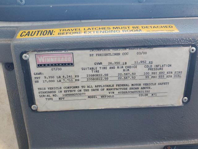 Photo 10 from auction – 2001 WINNEBAGO JOURNEY with VIN 4UZ6XJCA8YCH31350