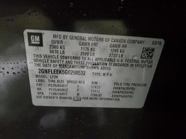 Photo 14 from auction – 2016 CHEVROLET EQUINOX LS with VIN 2GNFLEEK5G6298532