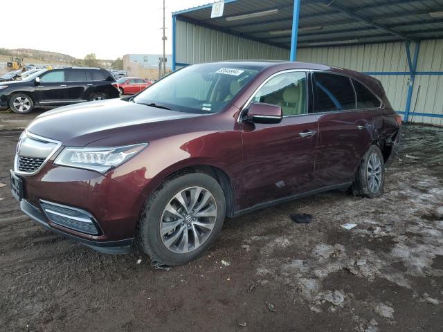 ACURA MDX TECHNO 2016 with VIN 5FRYD4H40GB016893 - Photo from auction