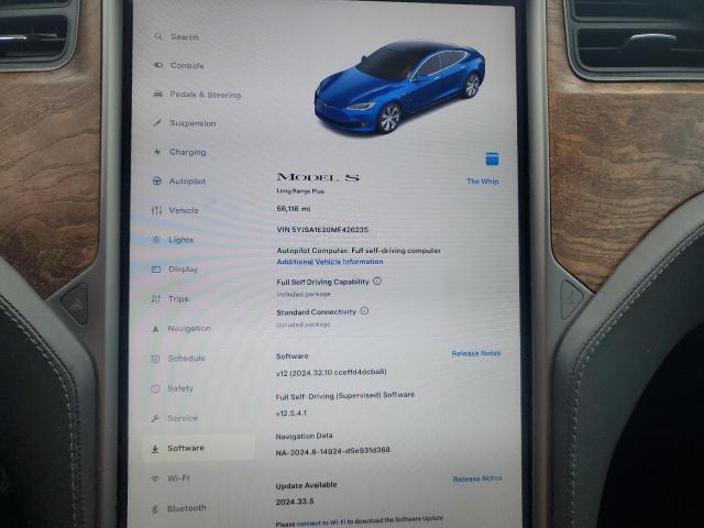 Photo 9 from auction – 2021 TESLA MODEL S with VIN 5YJSA1E20MF426235
