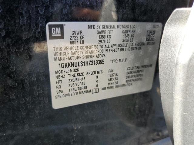 Photo 14 from auction – 2017 GMC ACADIA SLT with VIN 1GKKNULS1HZ318395