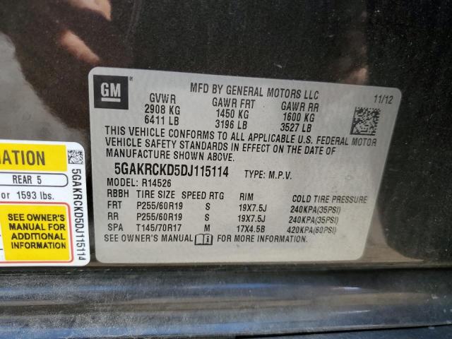 Photo 14 from auction – 2013 BUICK ENCLAVE with VIN 5GAKRCKD5DJ115114