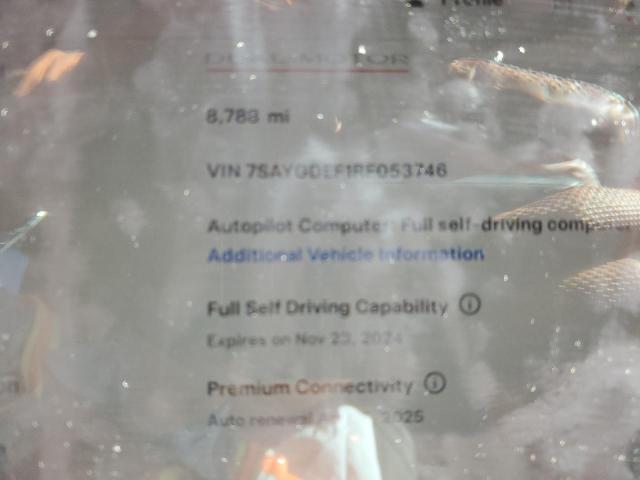 Photo 9 from auction – 2024 TESLA MODEL Y with VIN 7SAYGDEF1RF053746