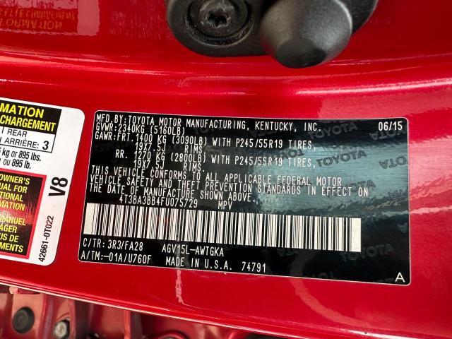 Photo 10 from auction – 2015 TOYOTA VENZA LE with VIN 4T3BA3BB4FU075729