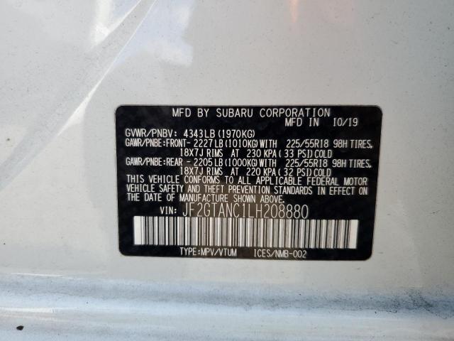 Photo 14 from auction – 2020 SUBARU CROSSTREK with VIN JF2GTANC1LH208880