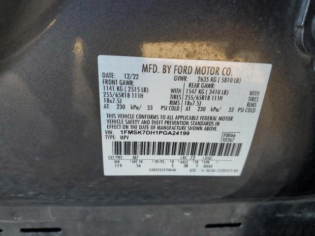 Photo 14 from auction – 2023 FORD EXPLORER X with VIN 1FMSK7DH1PGA24199