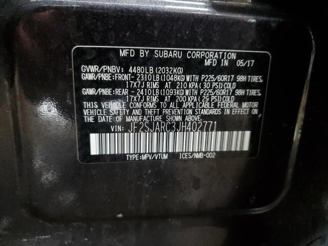Photo 14 from auction – 2018 SUBARU FORESTER 2 with VIN JF2SJARC3JH402771