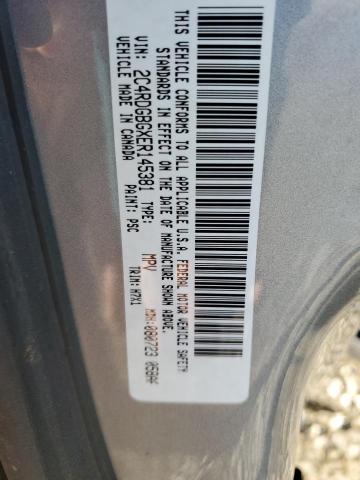 Photo 14 from auction – 2014 DODGE GRAND CARA with VIN 2C4RDGBGXER145381