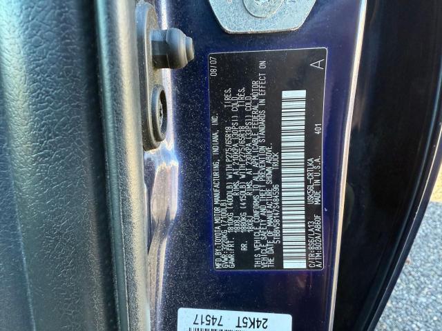 Photo 10 from auction – 2007 TOYOTA TUNDRA DOU with VIN 5TBBV58147S484596