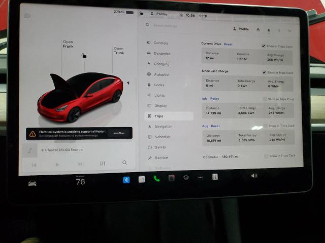 Photo 9 from auction – 2022 TESLA MODEL 3 with VIN 5YJ3E1EB5NF290873