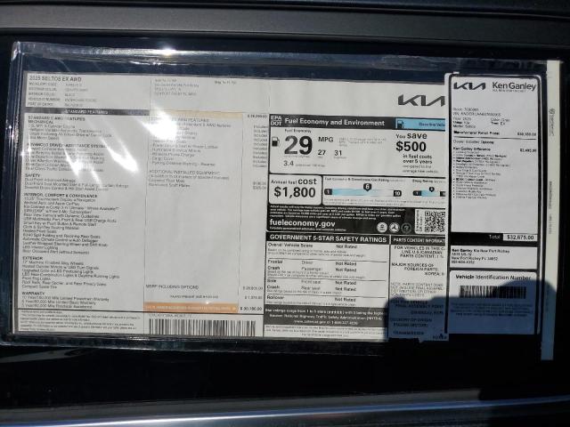 Photo 13 from auction – 2025 KIA SELTOS EX with VIN KNDERCAA6S7690965