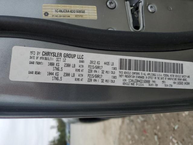 Photo 14 from auction – 2013 JEEP COMPASS SP with VIN 1C4NJCBA4DD169088