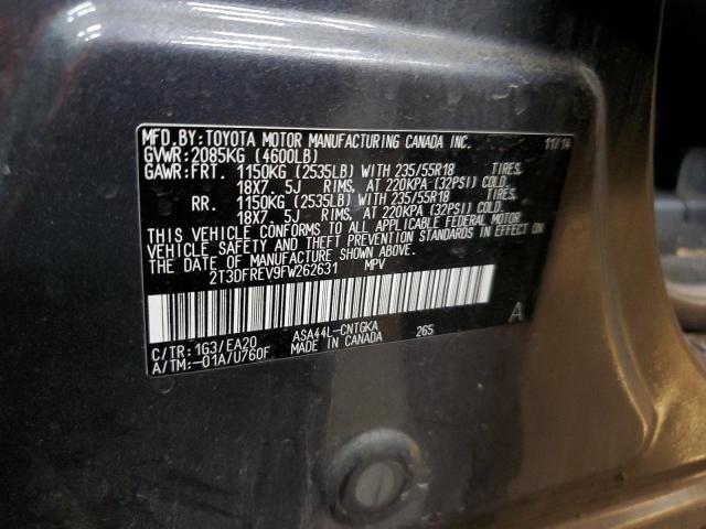 Photo 14 from auction – 2015 TOYOTA RAV4 LIMIT with VIN 2T3DFREV9FW262631