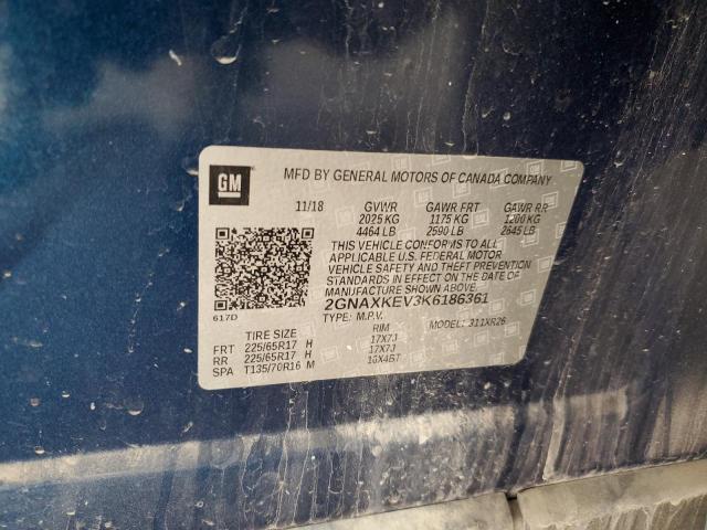 Photo 14 from auction – 2019 CHEVROLET EQUINOX LT with VIN 2GNAXKEV3K6186361