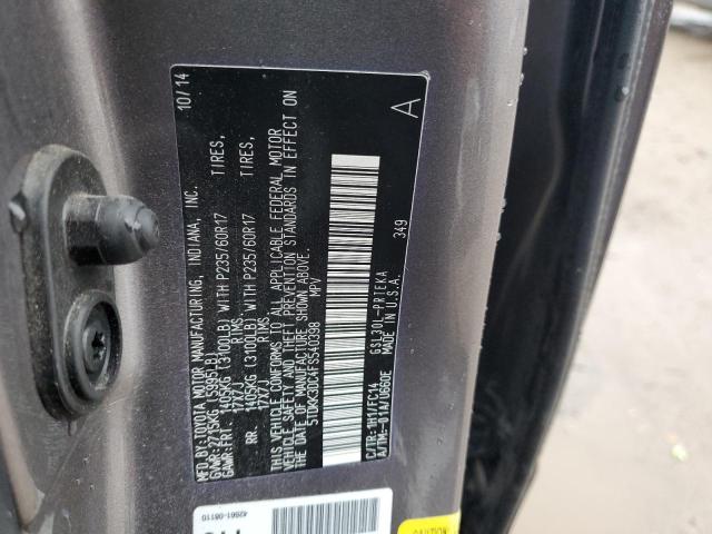 Photo 14 from auction – 2015 TOYOTA SIENNA LE with VIN 5TDKK3DC4FS540398