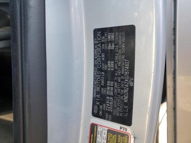 Photo 14 from auction – 2016 KIA SOUL with VIN KNDJN2A2XG7874617