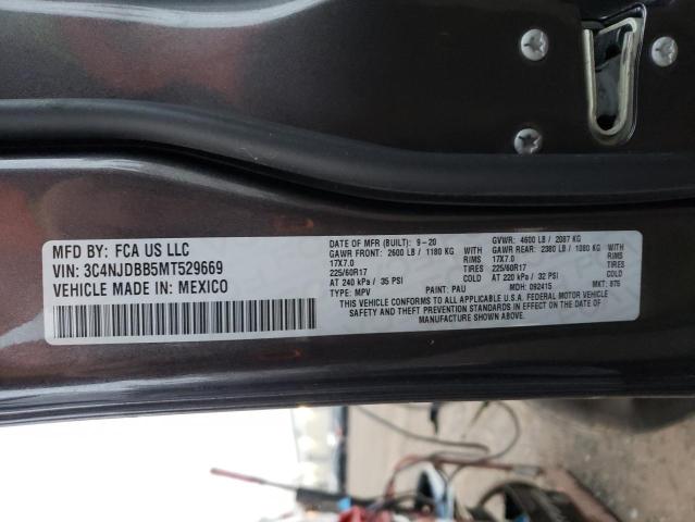 Photo 14 from auction – 2021 JEEP COMPASS LA with VIN 3C4NJDBB5MT529669