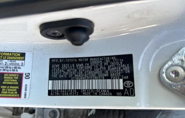Photo 10 from auction – 2015 TOYOTA COROLLA L with VIN 2T1BURHE2FC296378